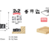 Planfräser RC-2239 Amana Tool technische Daten