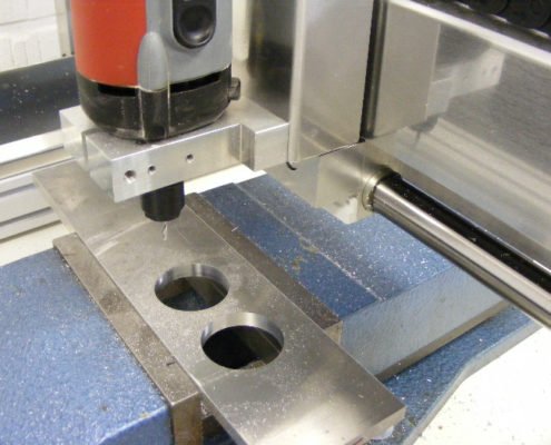 CNC Test Fräsen von Aluminium