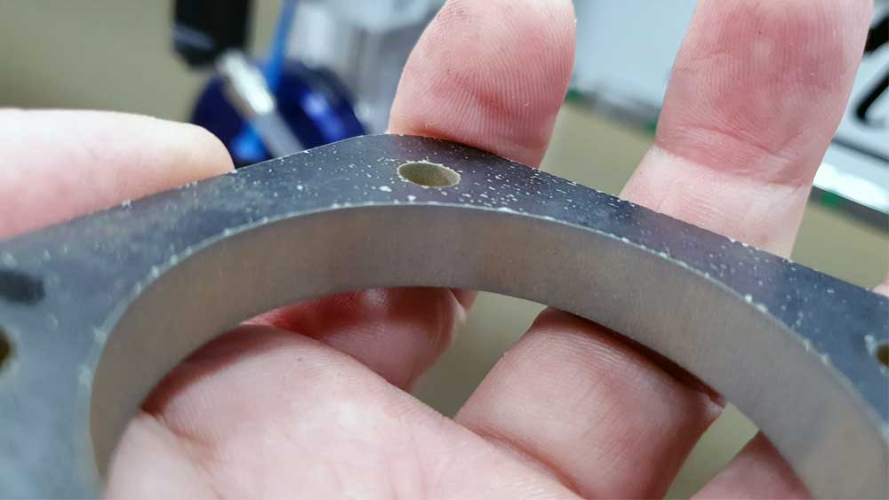 8 mm Stahl präzise Wasserstrahlgeschnitten