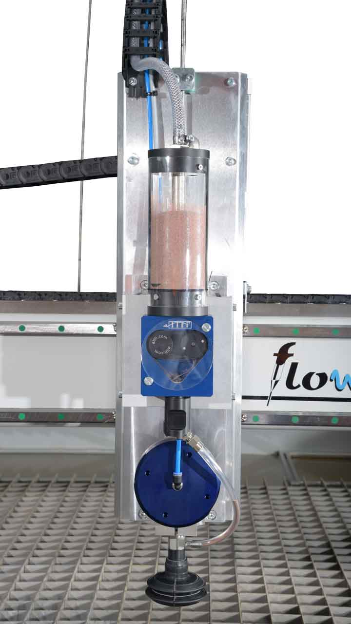 Abrasiv Dosierung für flowJET Wasserstrahlschneidanlage