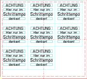 Schilder Matrix erstellen zur Gravur