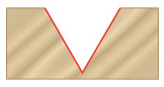 V-Fräsnut des Kegelfräsers RC-1148-M