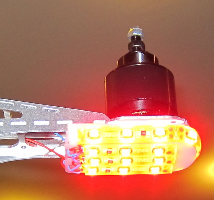 LED Lichter am Hexacopter