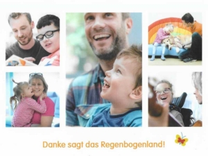 Regenbogenland Danksagungskarte