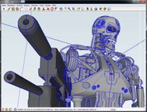 Terminator CNC Fräsen routers Google SketchUp
