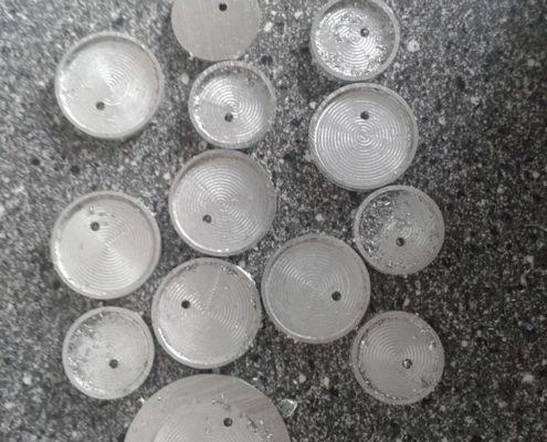 Alu Teile für Halskette - Schmuckstücke aus Alu