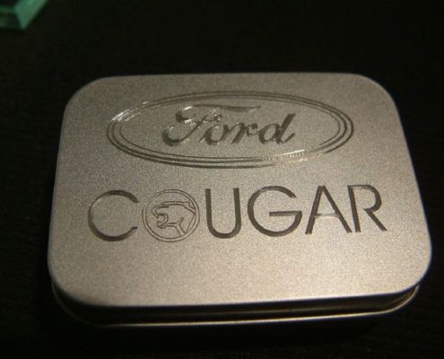 Ford Cougar Diamantgravur Metalldose