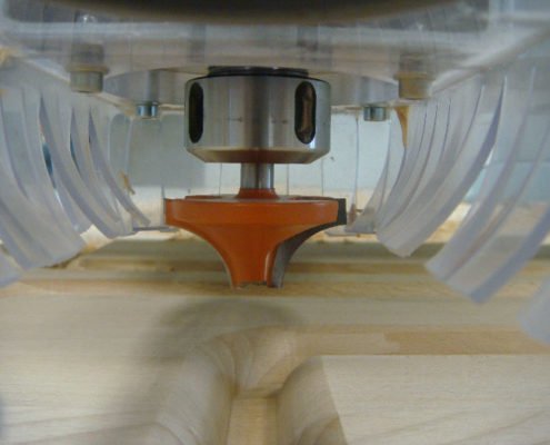 CNC-Milling solid beech wood / 2D