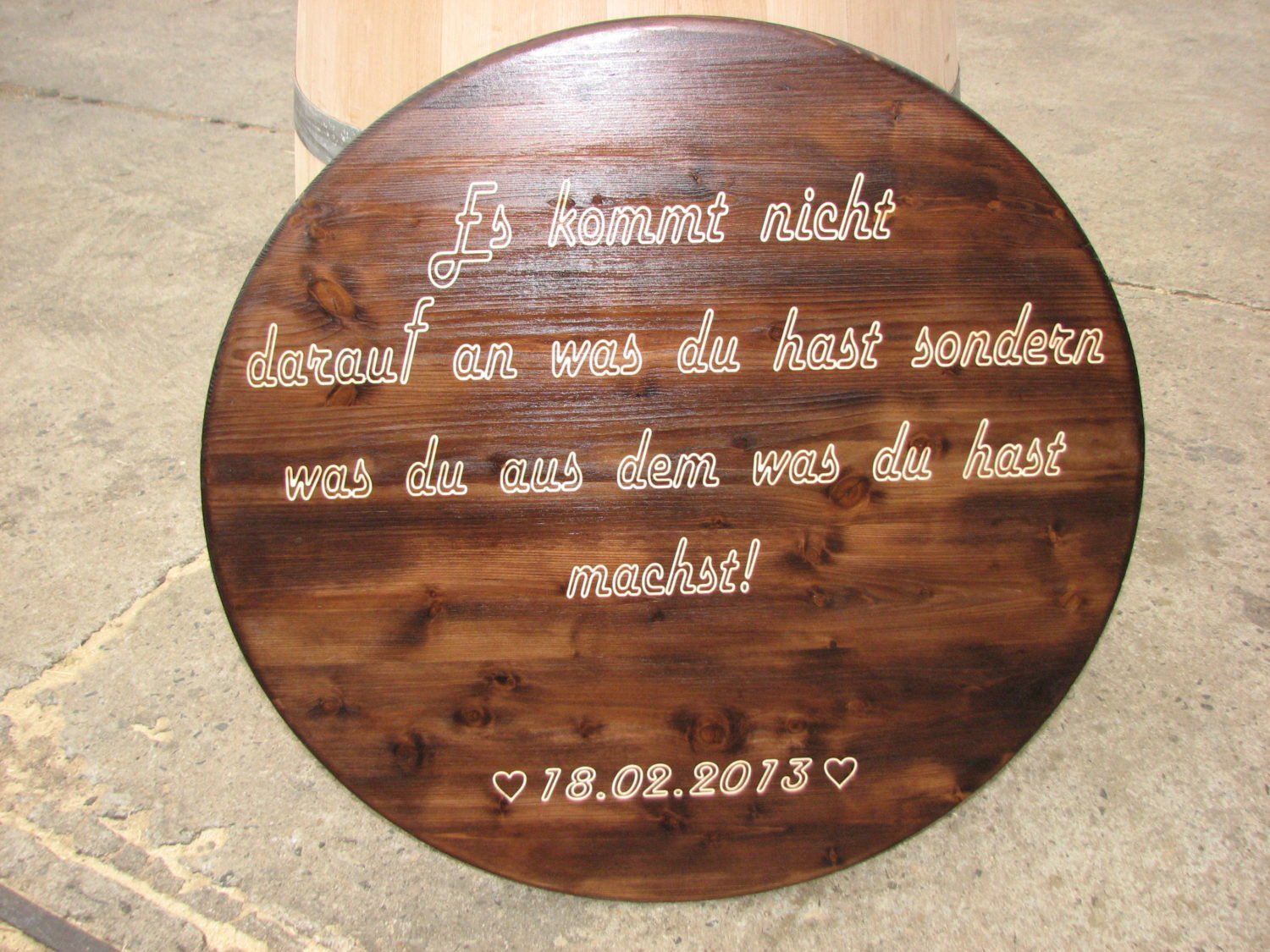 Gravurschilder aus Holz