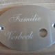 Klingelschild gravieren Edelstahl