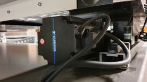 Servomotoren an Laserschneidanlage