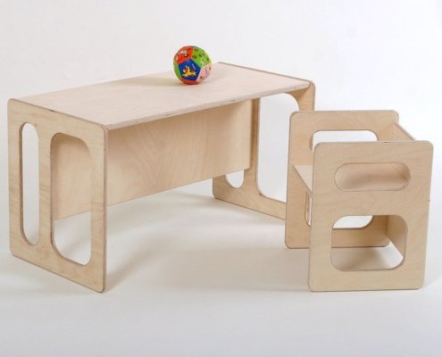 Wendebank / Kindertisch Holztisch für Kinder