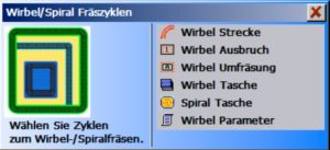 Wirbelfräsen Spiralfraesen Fräszyklen